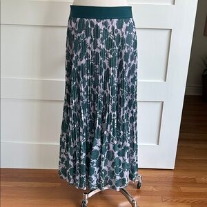 ARITZIA Wilfred Twirl pleated floral midi skirt
